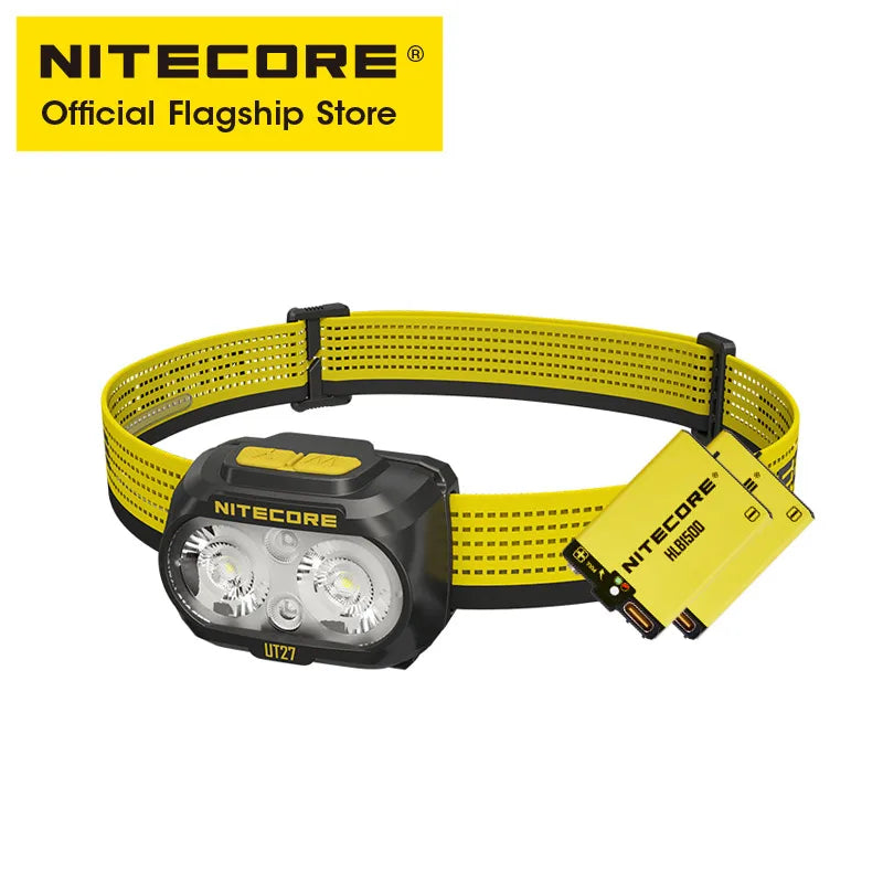 NITECORE UT27 2025 Trail Running Headlamp 800 Lumens 3 Temperotures Headlight Warm Neutral White Light, HLB1500 Li-ion Battery