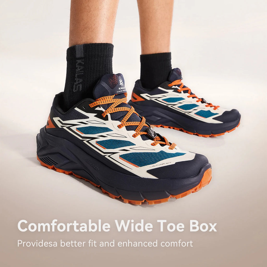 Men's Polyester Hiking Shoes with Vibram Outsole