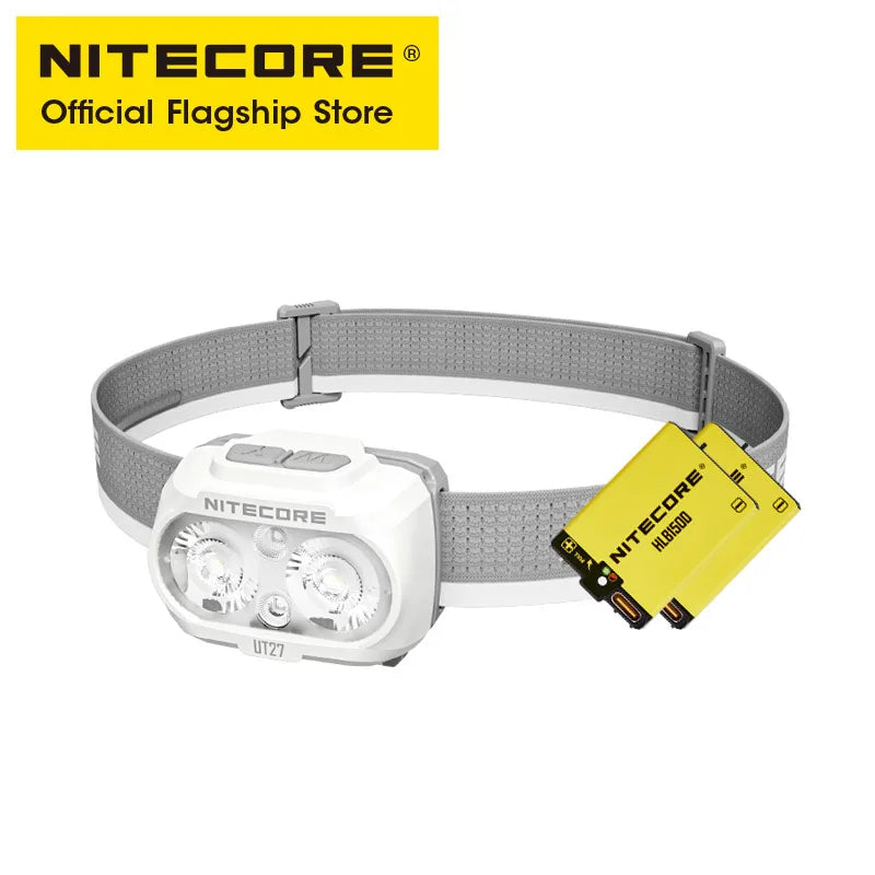 NITECORE UT27 2025 Trail Running Headlamp 800 Lumens 3 Temperotures Headlight Warm Neutral White Light, HLB1500 Li-ion Battery