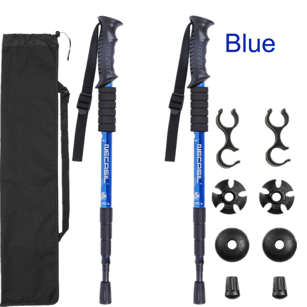 Telescoping Aluminum Trekking Poles — Set of 2