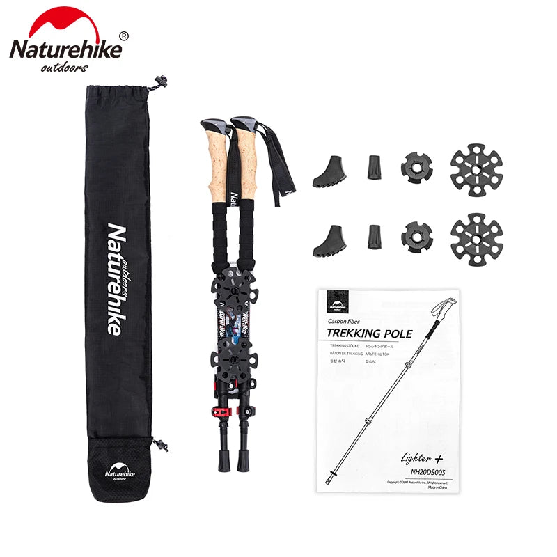 Naturehike Carbon Fiber Trekking Poles (Set of 2)