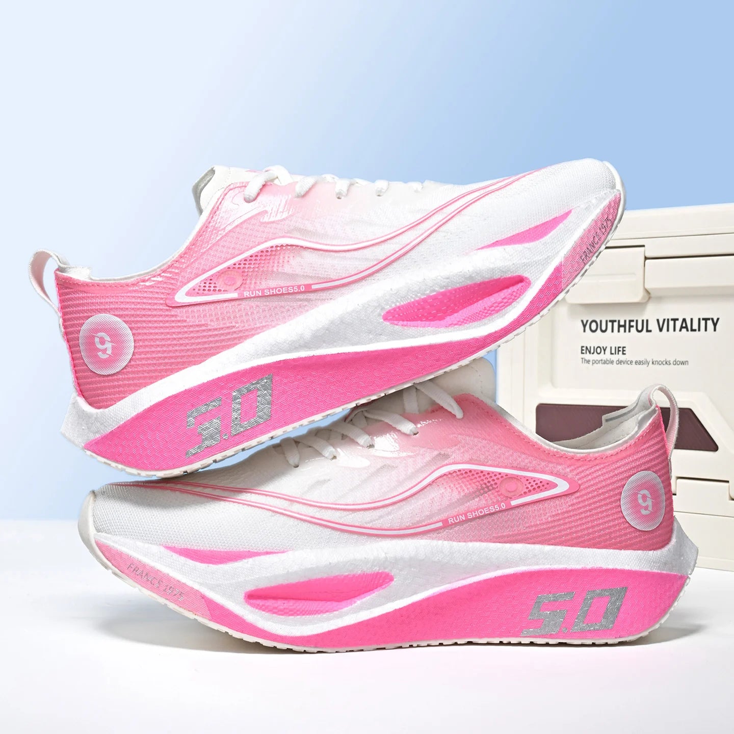 Unisex Cushioned Running Shoes — Breathable & Lightweight