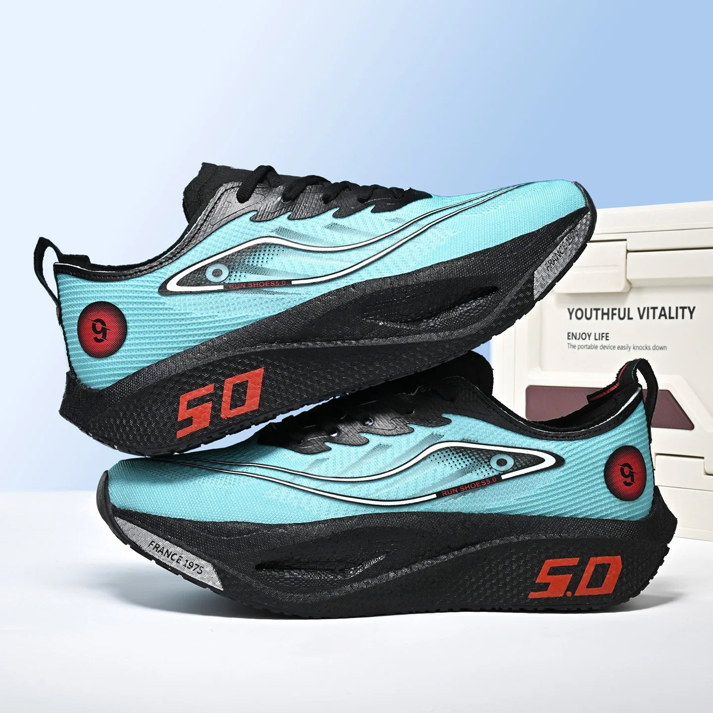 Unisex Cushioned Running Shoes — Breathable & Lightweight