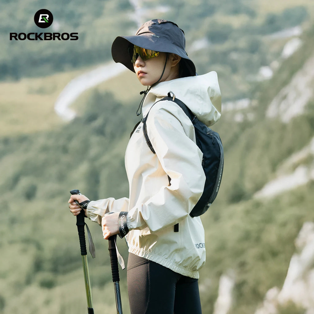 ROCKBROS Waterproof Windproof Jacket Heavy Rain jacket Mountain Road Bike Riding Outdoor Raincoat Jacket For Men Women Jacket