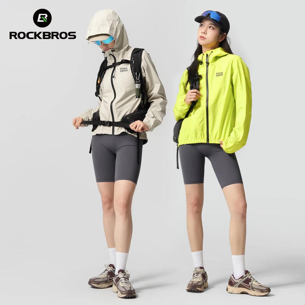 ROCKBROS Waterproof Windproof Jacket Heavy Rain jacket Mountain Road Bike Riding Outdoor Raincoat Jacket For Men Women Jacket