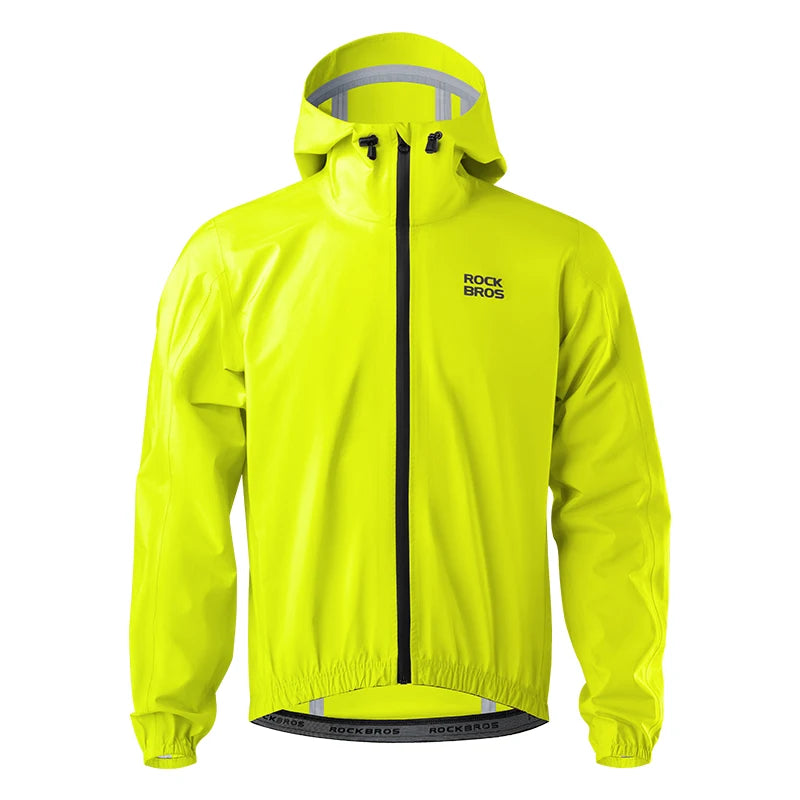 ROCKBROS Waterproof Windproof Jacket Heavy Rain jacket Mountain Road Bike Riding Outdoor Raincoat Jacket For Men Women Jacket