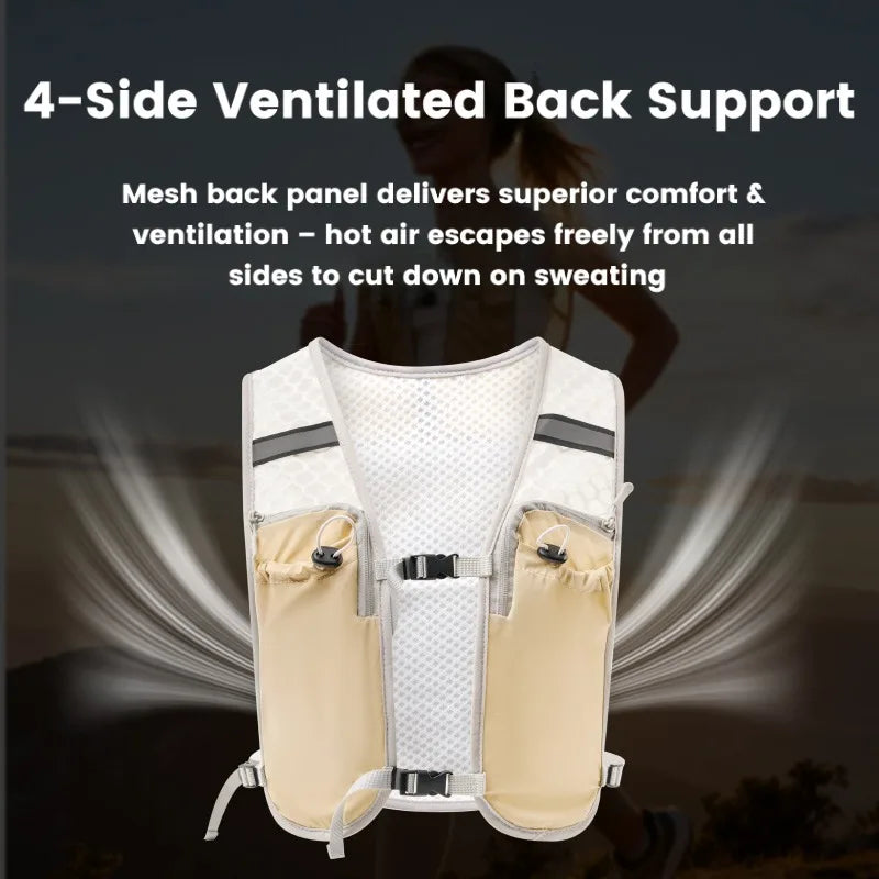 Trail Running Hydration Vest 8L — Reflective & Lightweight