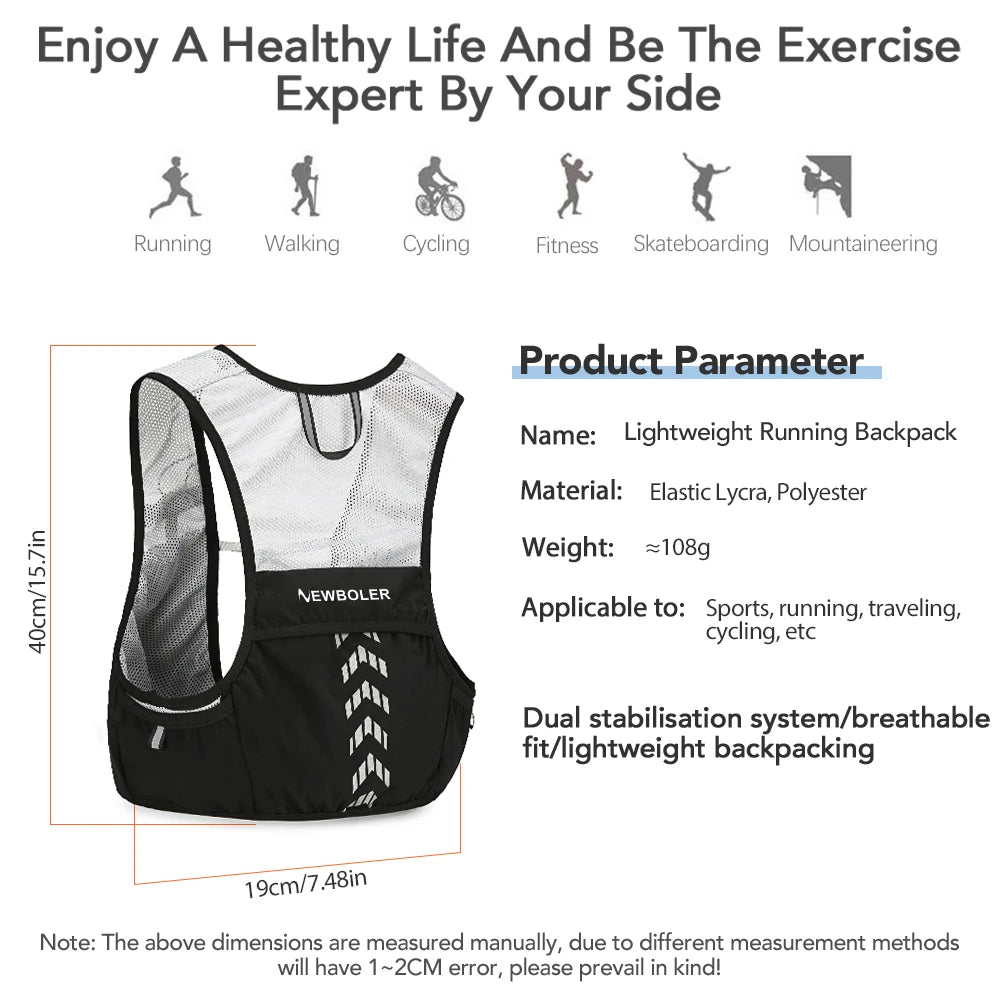 Breathable Hydration Vest Trail Running