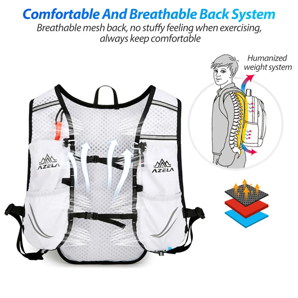 NEWBOLER Breathable Hydration Vest Trail Running