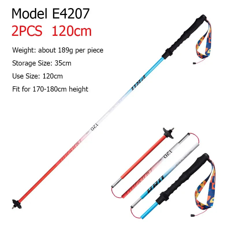 2pcs  AONIJIE All Types of Hiking Trekking Pole Ourdoor Camping Walking Sticks Summarizing 110cm 120cm 130cm
